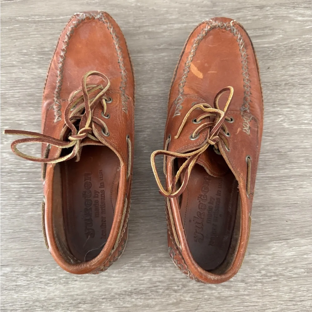 YUKETEN Leather Boat Shoes